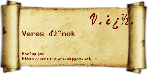 Veres Énok névjegykártya