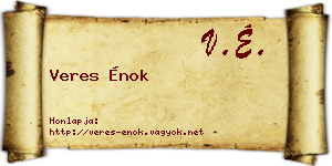 Veres Énok névjegykártya
