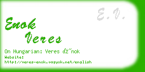 enok veres business card